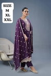 Mariym Vol 1 By Nsf Chinon With Beautiful Embroidery Work Kurti With Bottom Dupatta
